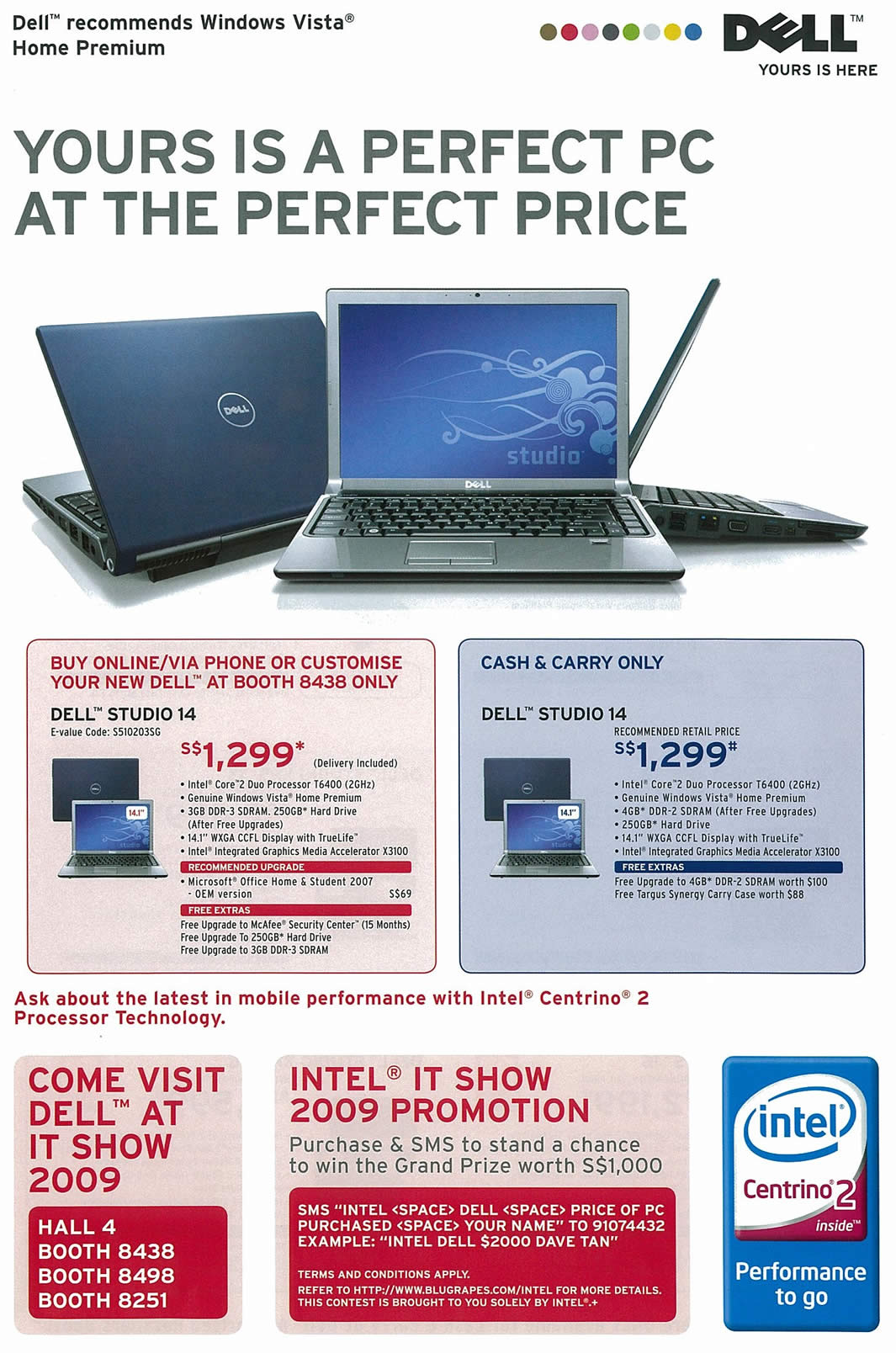 IT Show 2009 price list image brochure of Dell Studio 14 2 Tclong