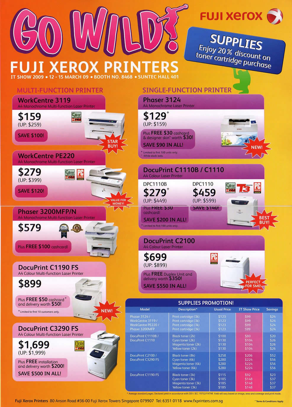 IT Show 2009 price list image brochure of Fuji Xerox Printers (coldfreeze)