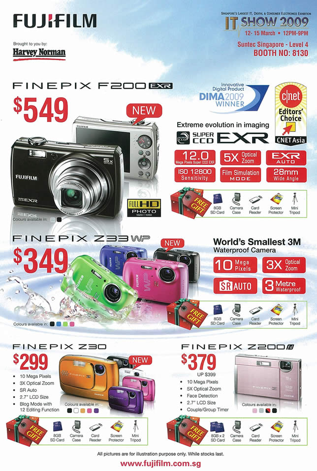 IT Show 2009 price list image brochure of Fujifilm FinePix Digital Cameras 2 Tclong