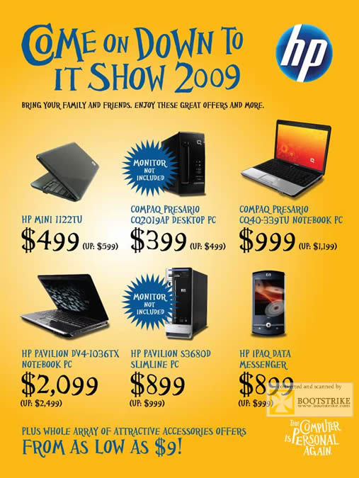 IT Show 2009 price list image brochure of HP Offer Highlights