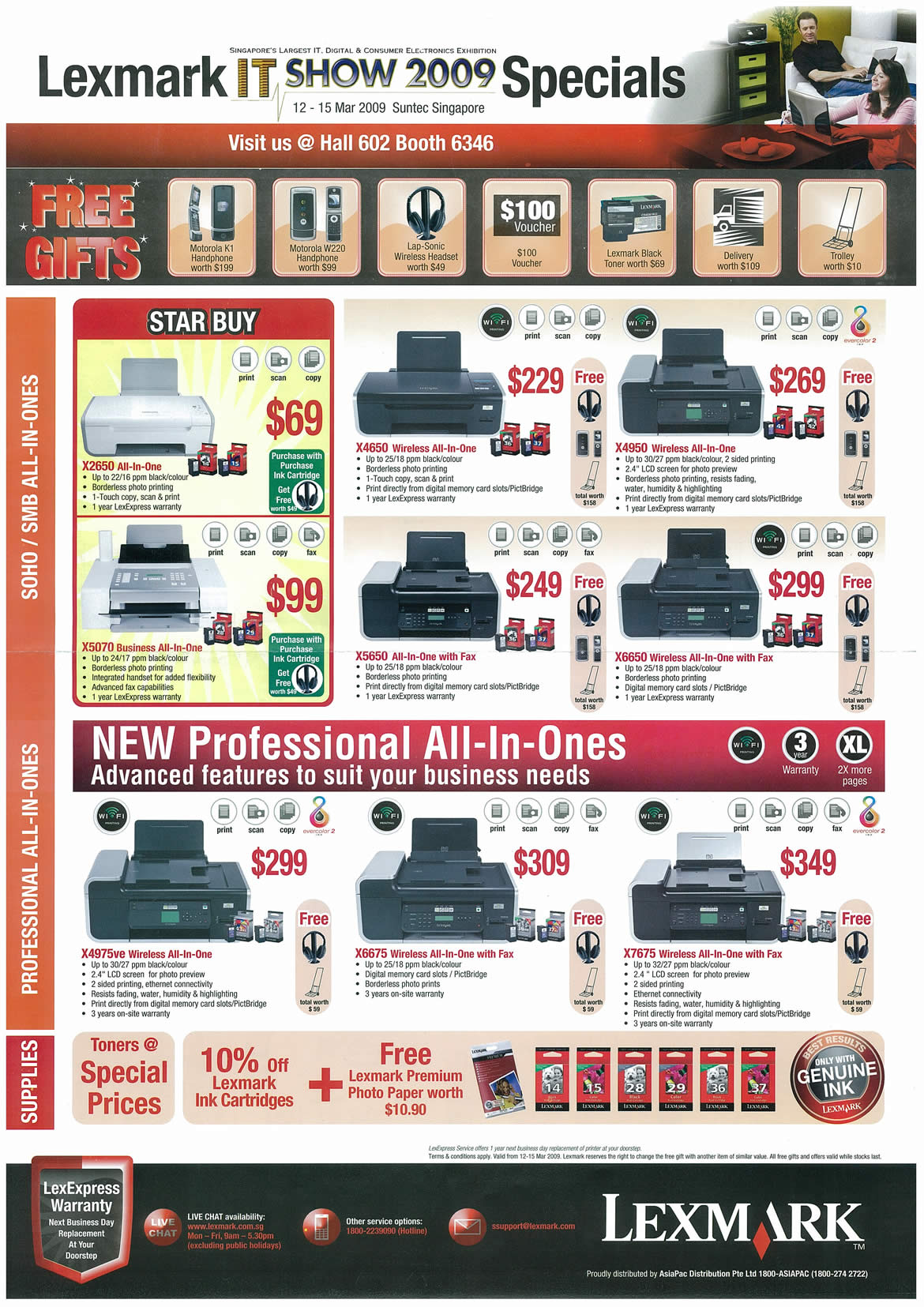IT Show 2009 price list image brochure of Lexmark Inkjet Printers (tclong)