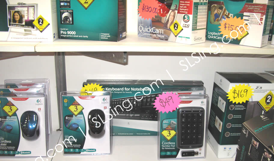 IT Show 2009 price list image brochure of Logitech Mice Pad QuickCam (vr-zone Booest)