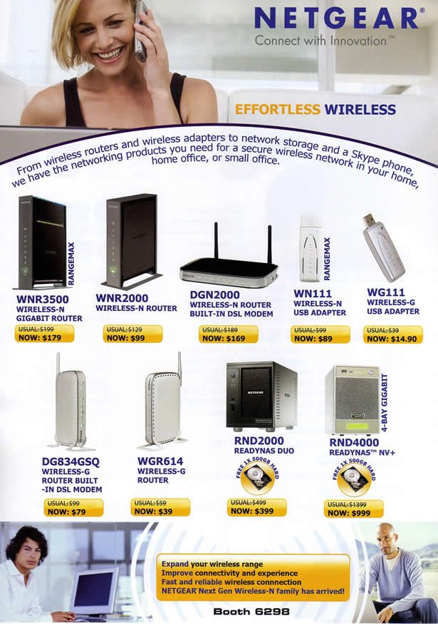 IT Show 2009 price list image brochure of Netgear (coldfreeze)