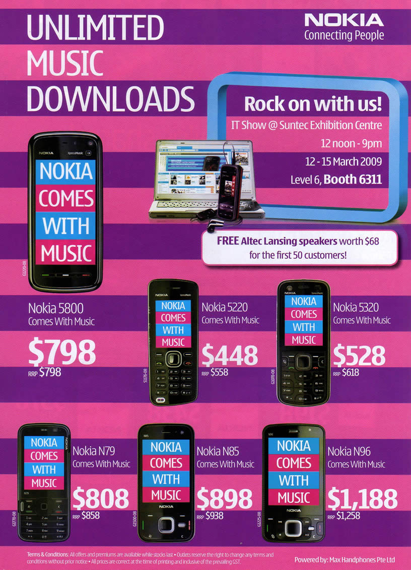 IT Show 2009 price list image brochure of Nokia (coldfreeze)