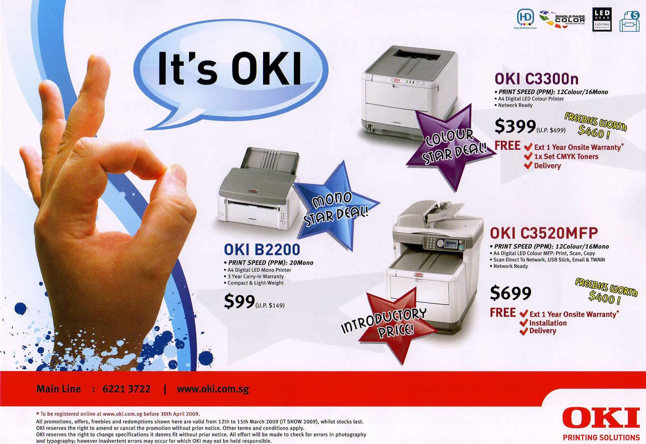 IT Show 2009 price list image brochure of OKI Printers 1 (coldfreeze)