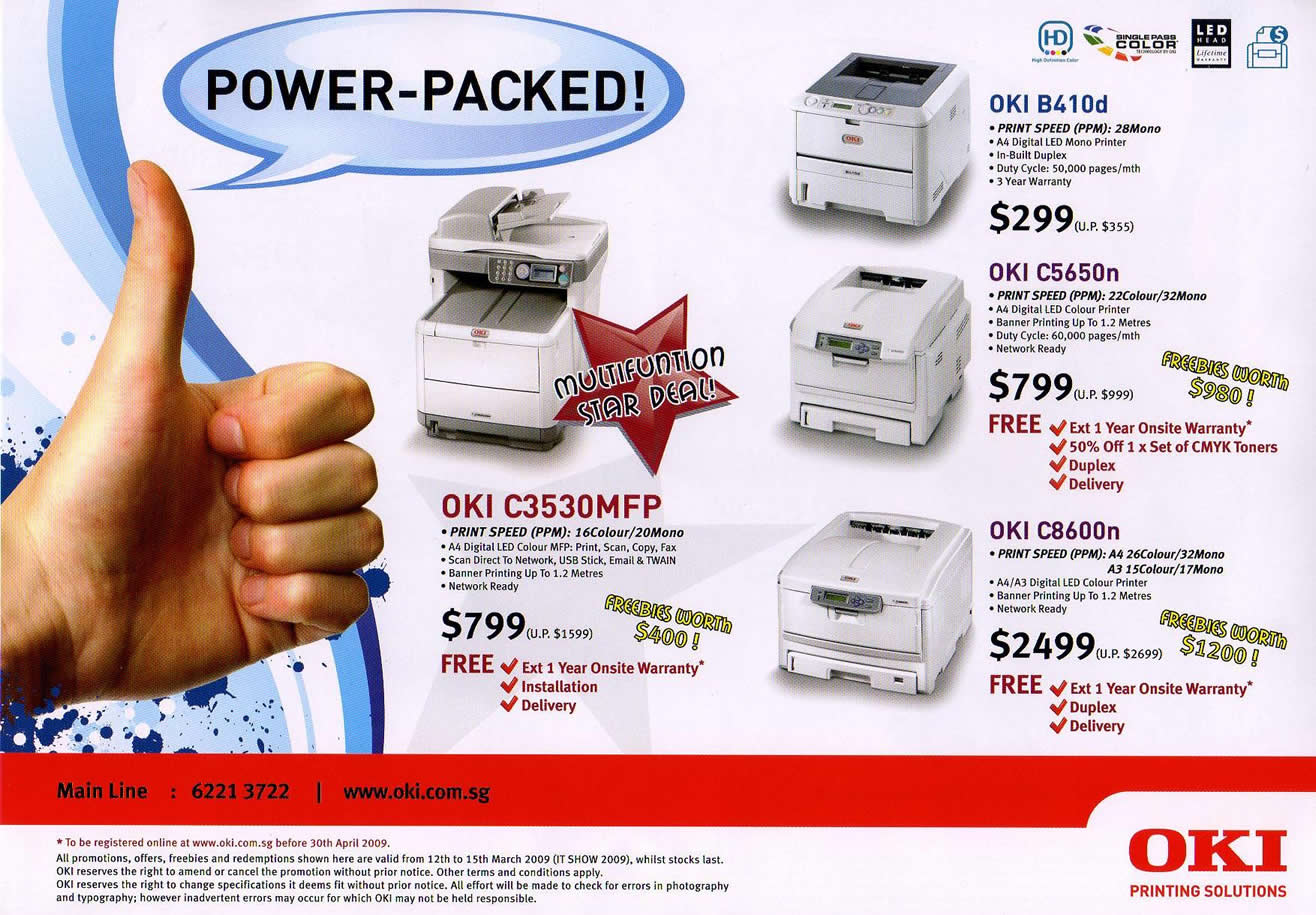 IT Show 2009 price list image brochure of OKI Printers 2 (coldfreeze)