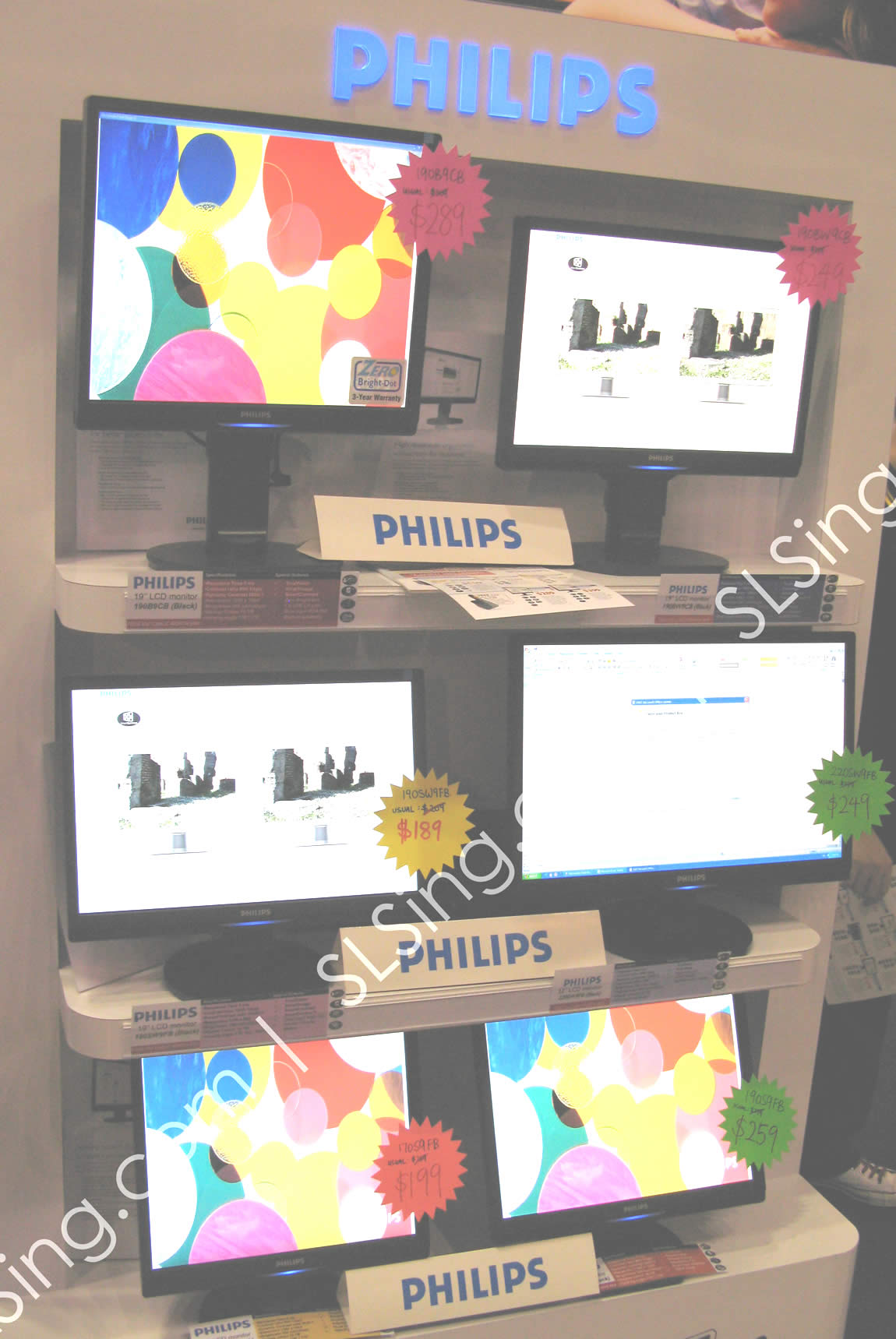 IT Show 2009 price list image brochure of Philips LCD Monitors (vr-zone Booest)