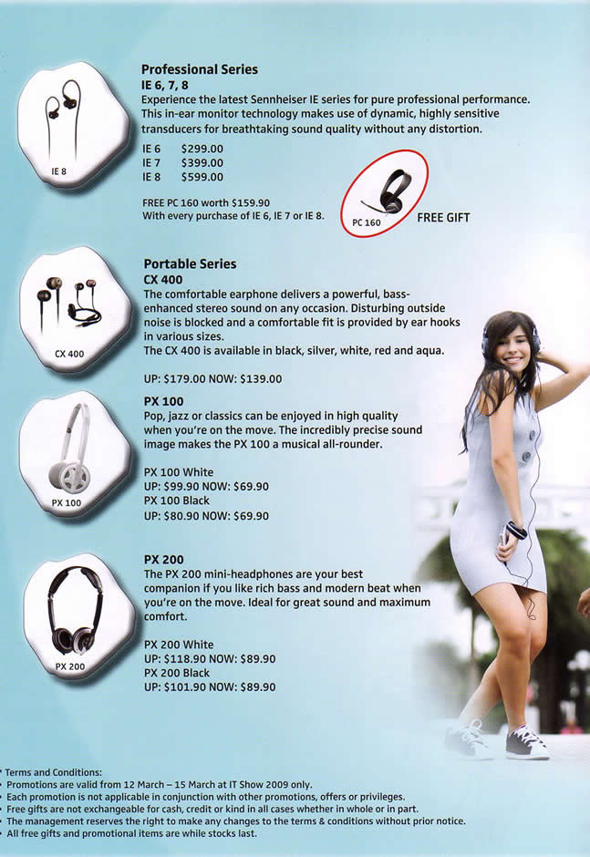 IT Show 2009 price list image brochure of Sennheiser 1 (coldfreeze)