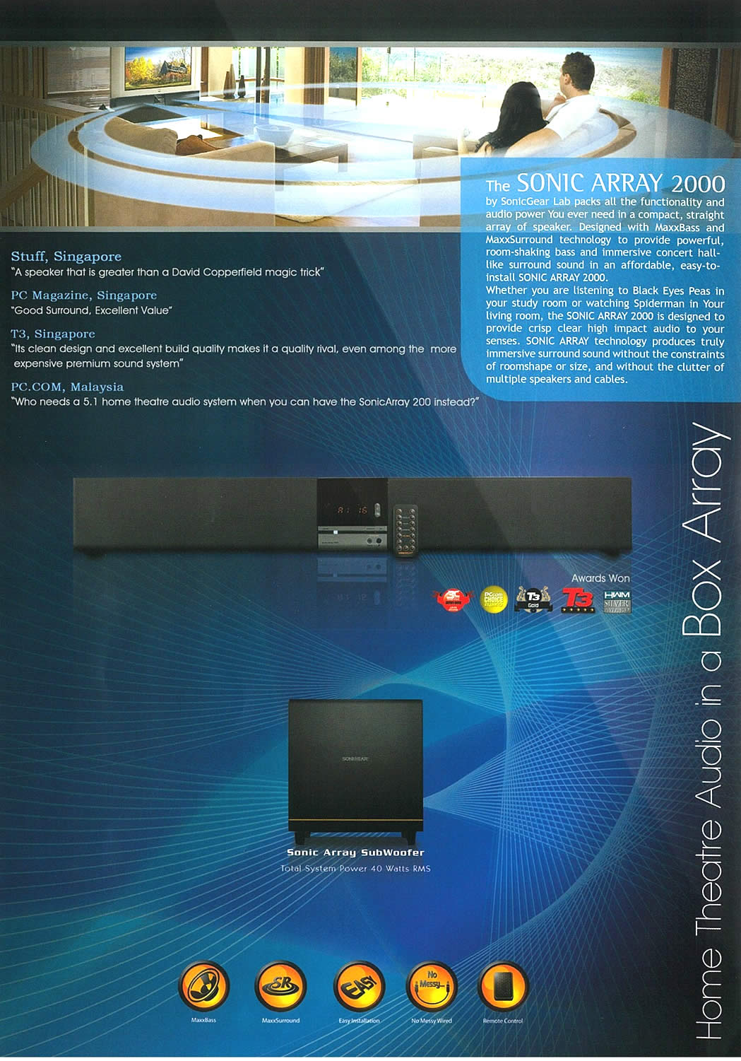 IT Show 2009 price list image brochure of SonicGear Sonic Array 2000 Tclong