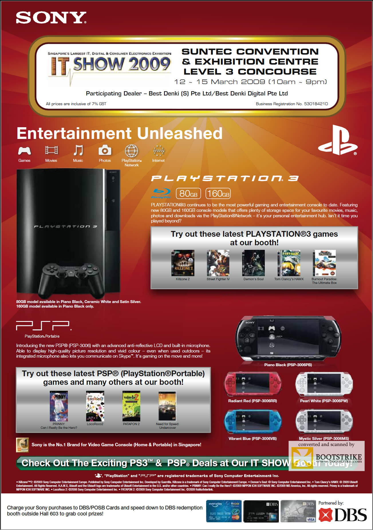 IT Show 2009 price list image brochure of Sony PlayStation 3 PSP
