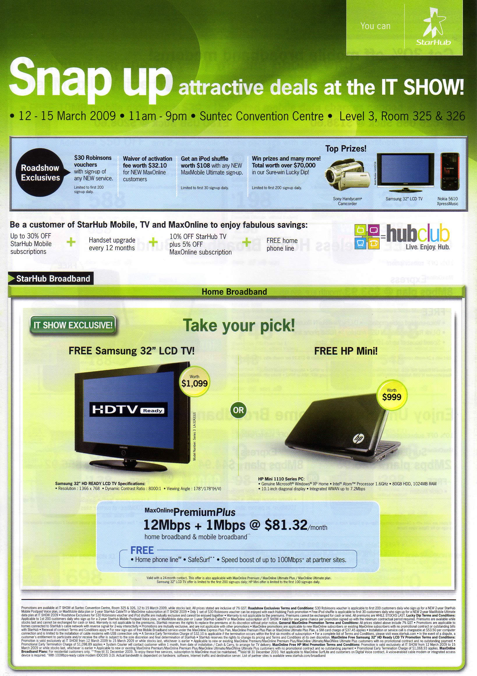 IT Show 2009 price list image brochure of Starhub 1 (coldfreeze)
