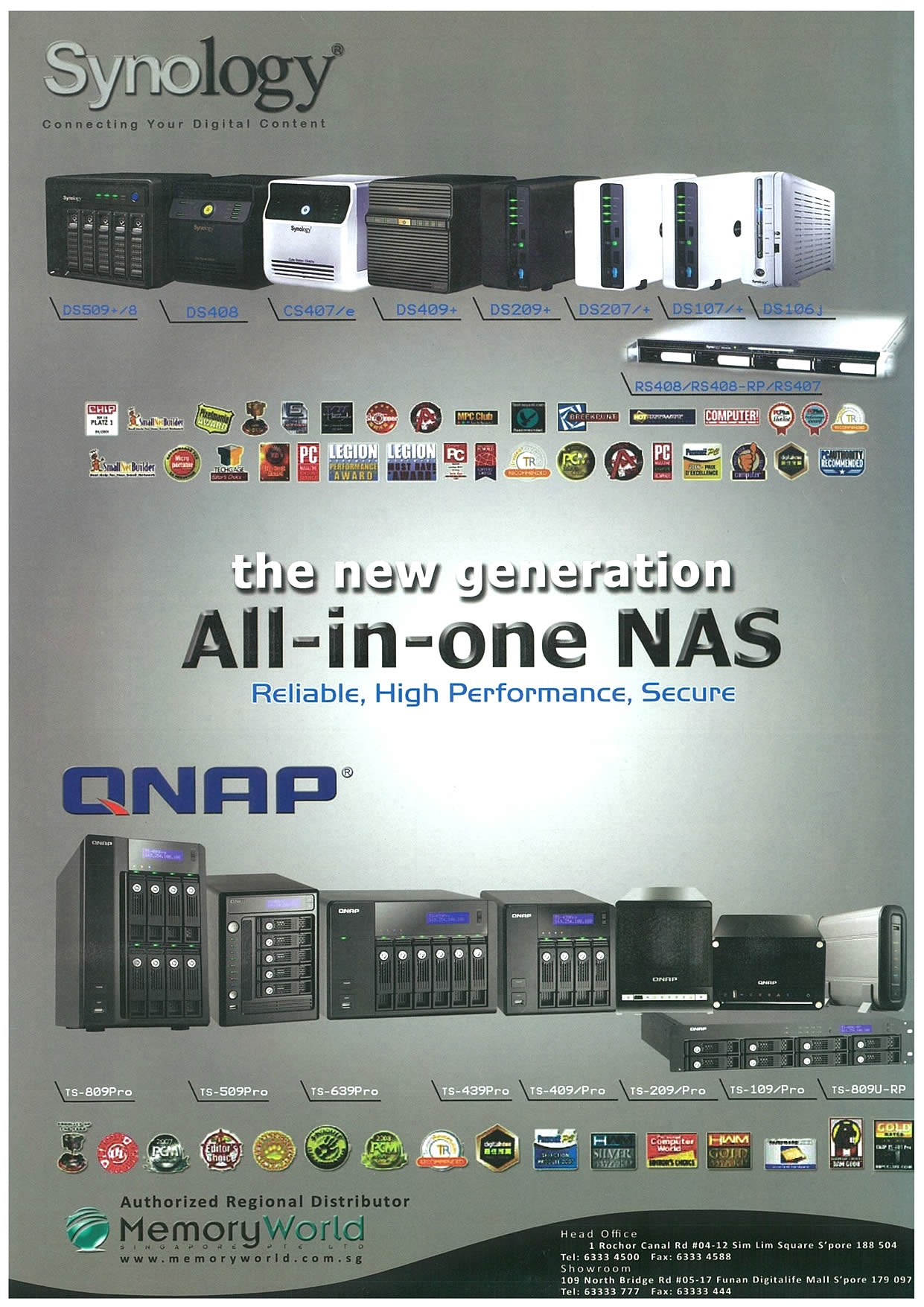 IT Show 2009 price list image brochure of Synology NAS QNap Tclong