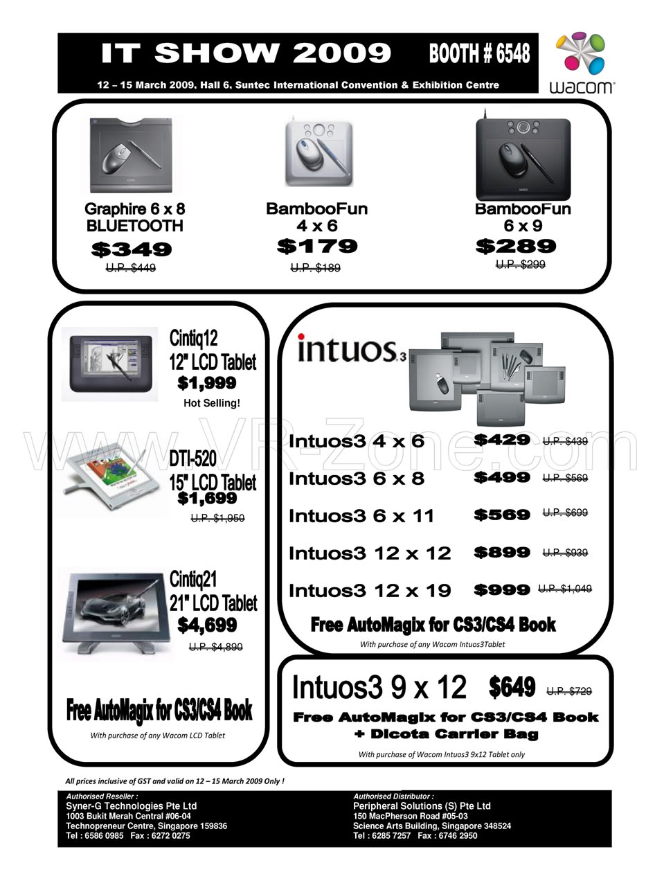 IT Show 2009 price list image brochure of Wacom 1 VR-Zone
