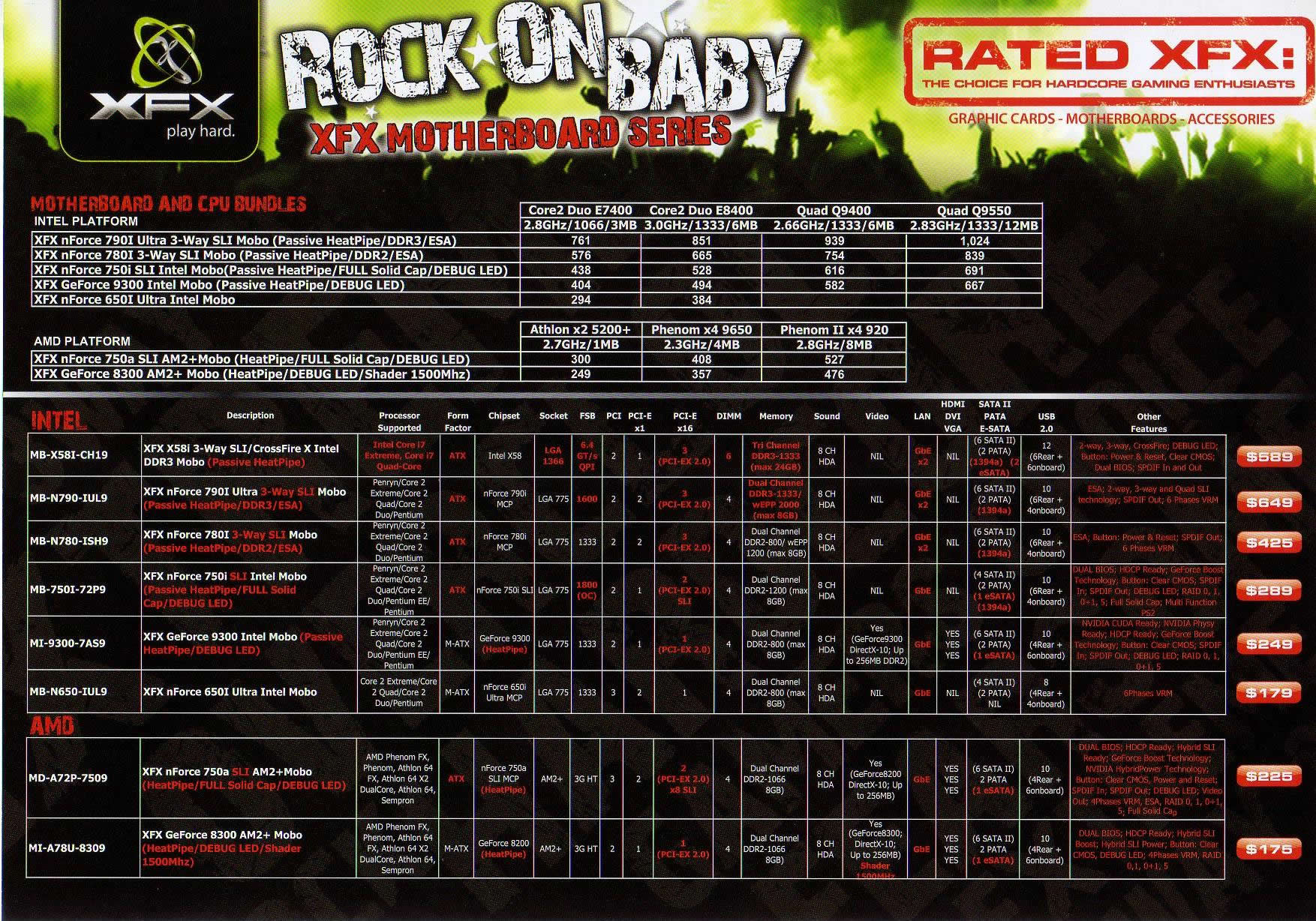 IT Show 2009 price list image brochure of XFX Motherboards (coldfreeze)
