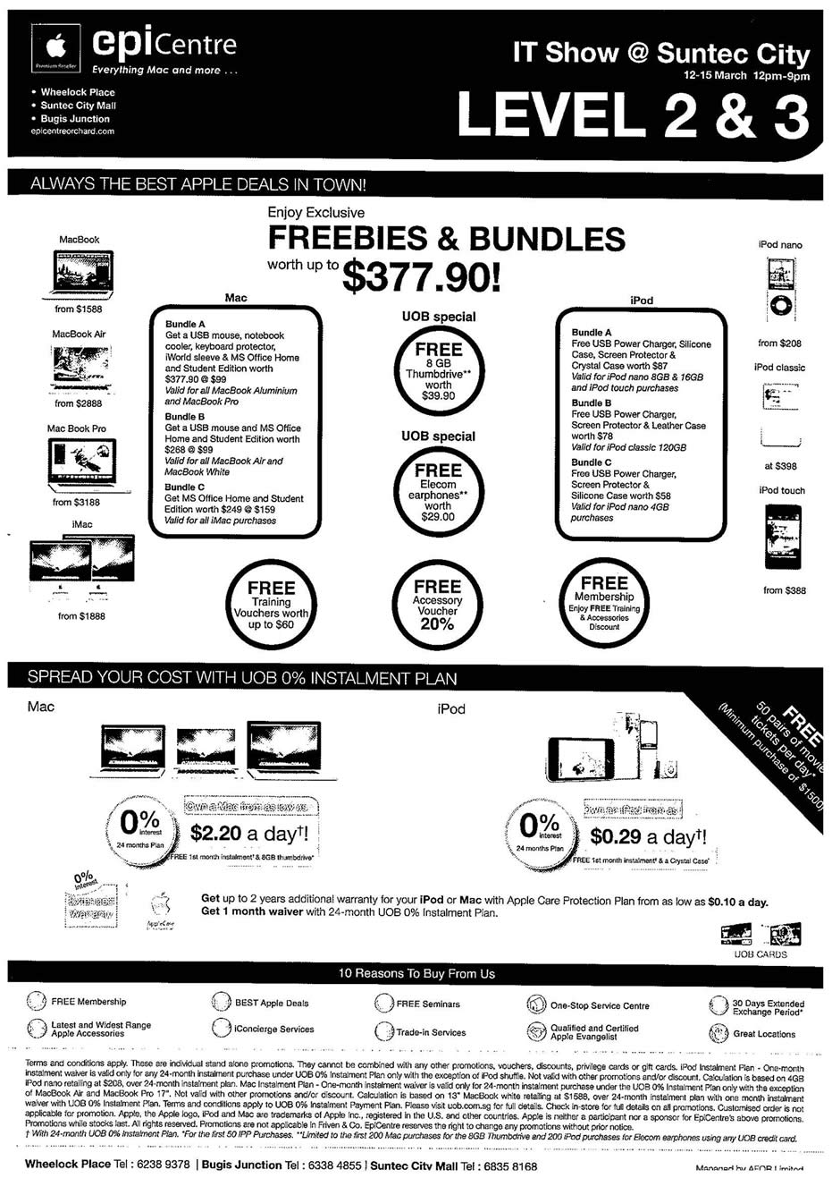 IT Show 2009 price list image brochure of Apple Macbook Imac Epi Centre Tclong