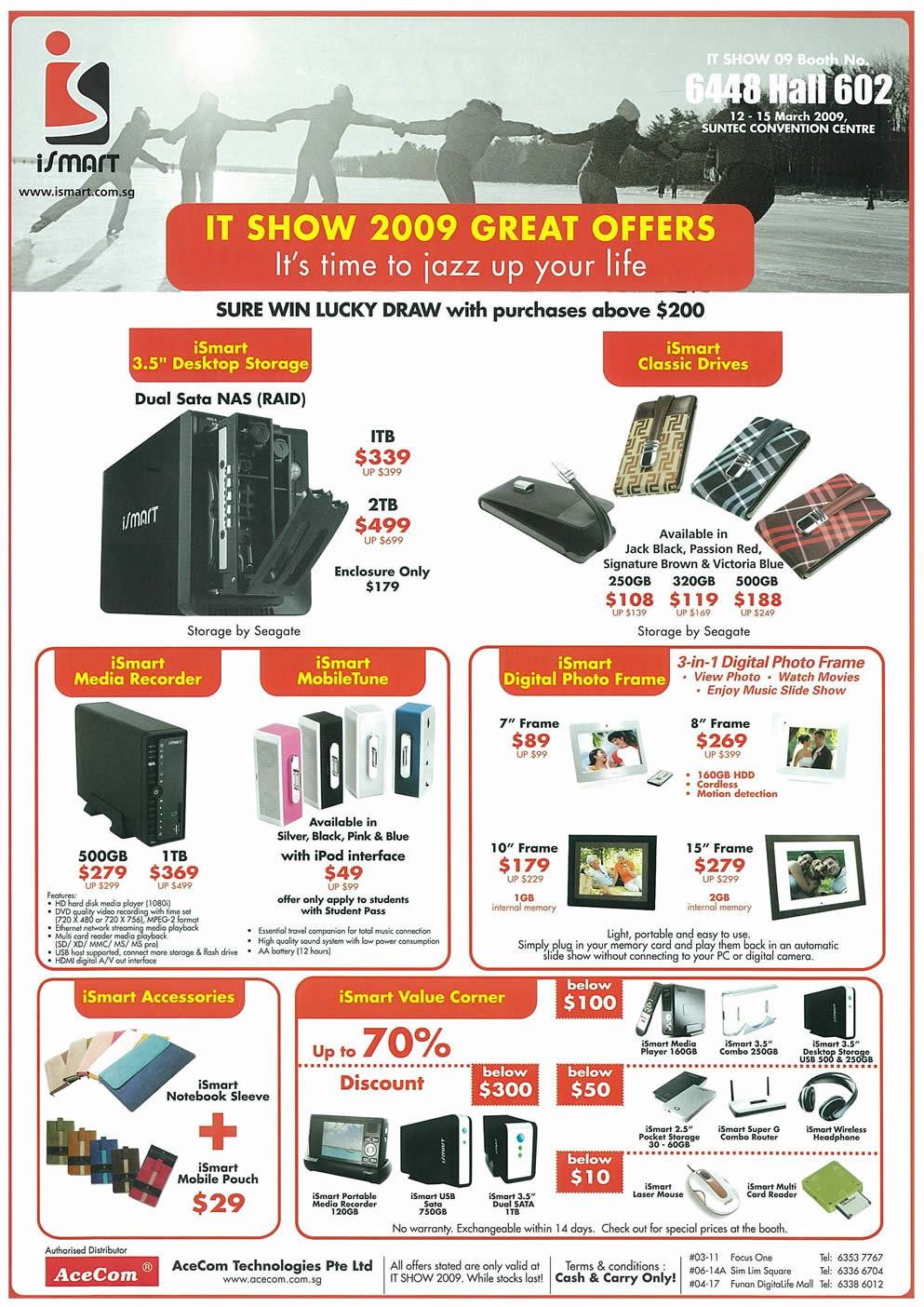 IT Show 2009 price list image brochure of ISmart NAS Storage Recorder Photo Frame (tclong)
