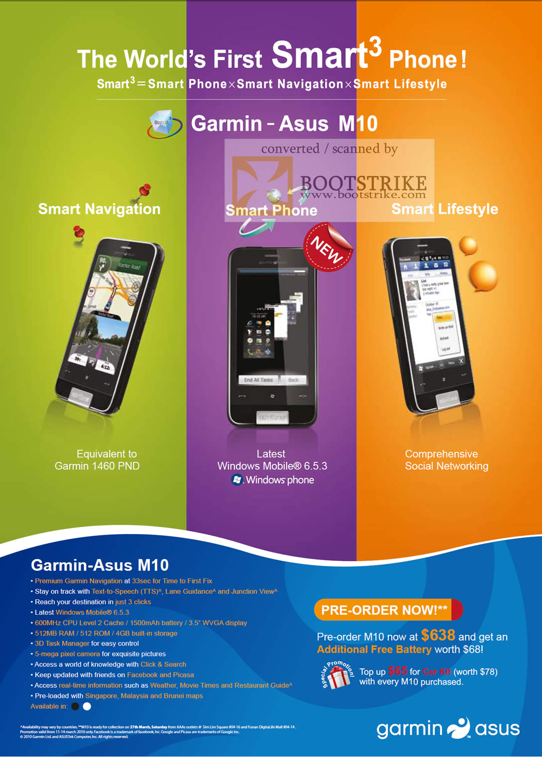 IT Show 2010 price list image brochure of ASUS Garmin M10 Phone Navigation