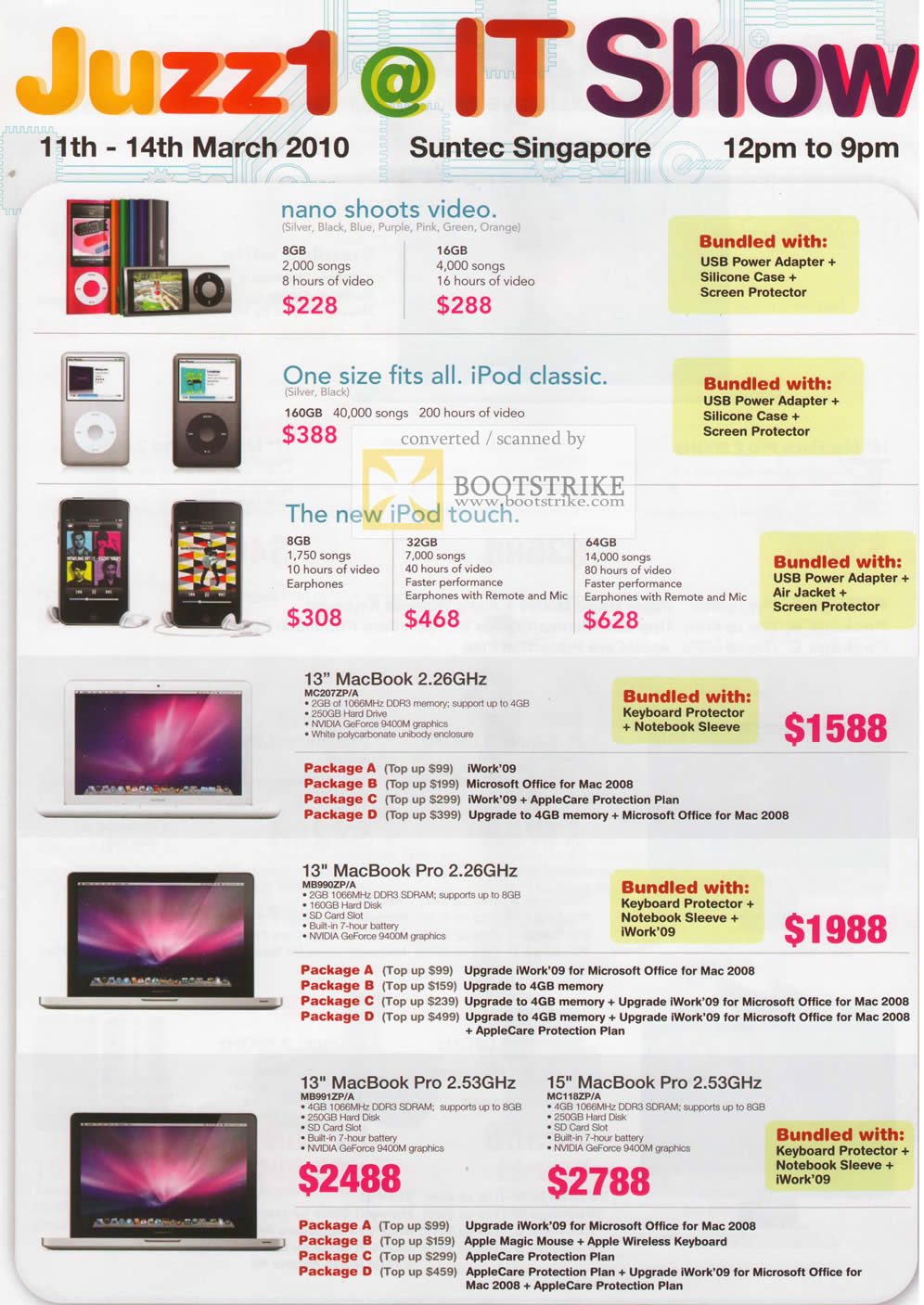 IT Show 2010 price list image brochure of Apple Juzz1 IPod Nano Classic Touch MacBook Pro