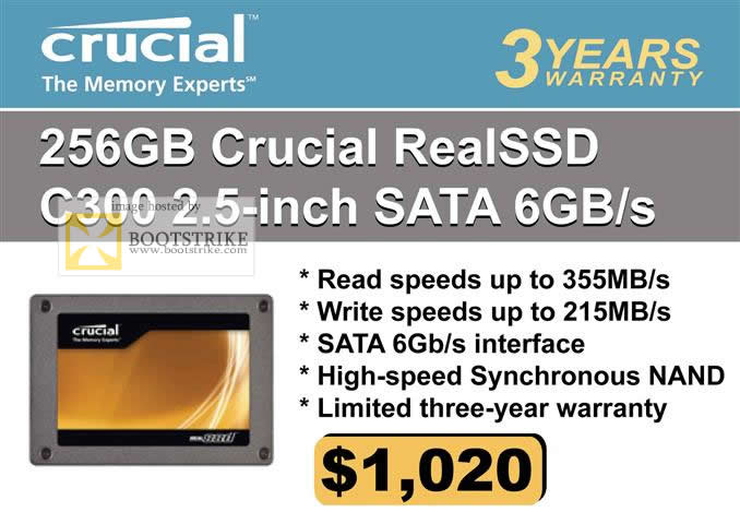 IT Show 2010 price list image brochure of Convergent Systems Crucial Memory RealSSD SSD C300 Sata