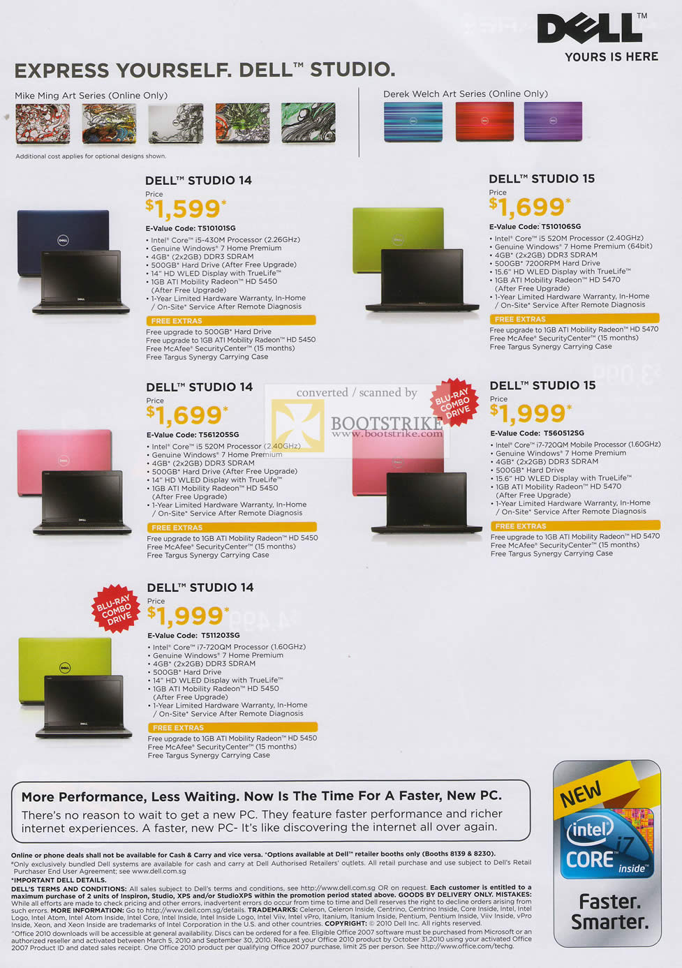 IT Show 2010 price list image brochure of Dell Notebooks Studio 14 15