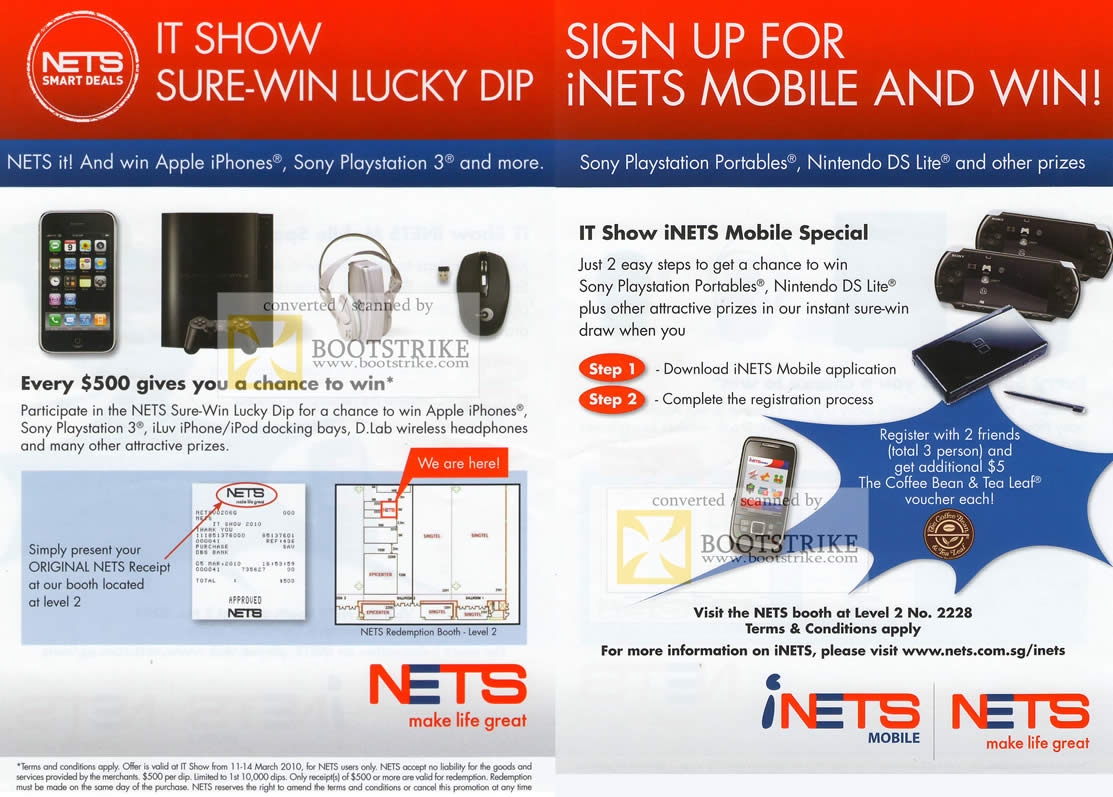 IT Show 2010 price list image brochure of Nets Sure Win Lucky Dip