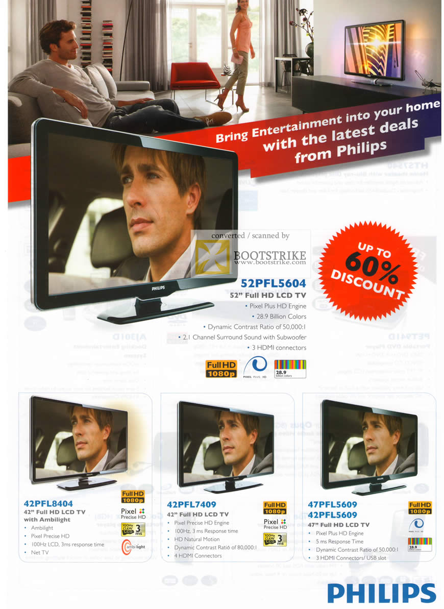 IT Show 2010 price list image brochure of Philips LCD TV 52PFL5604 42PFL8404 42PFL7409 47PFL5609 42PFL5609