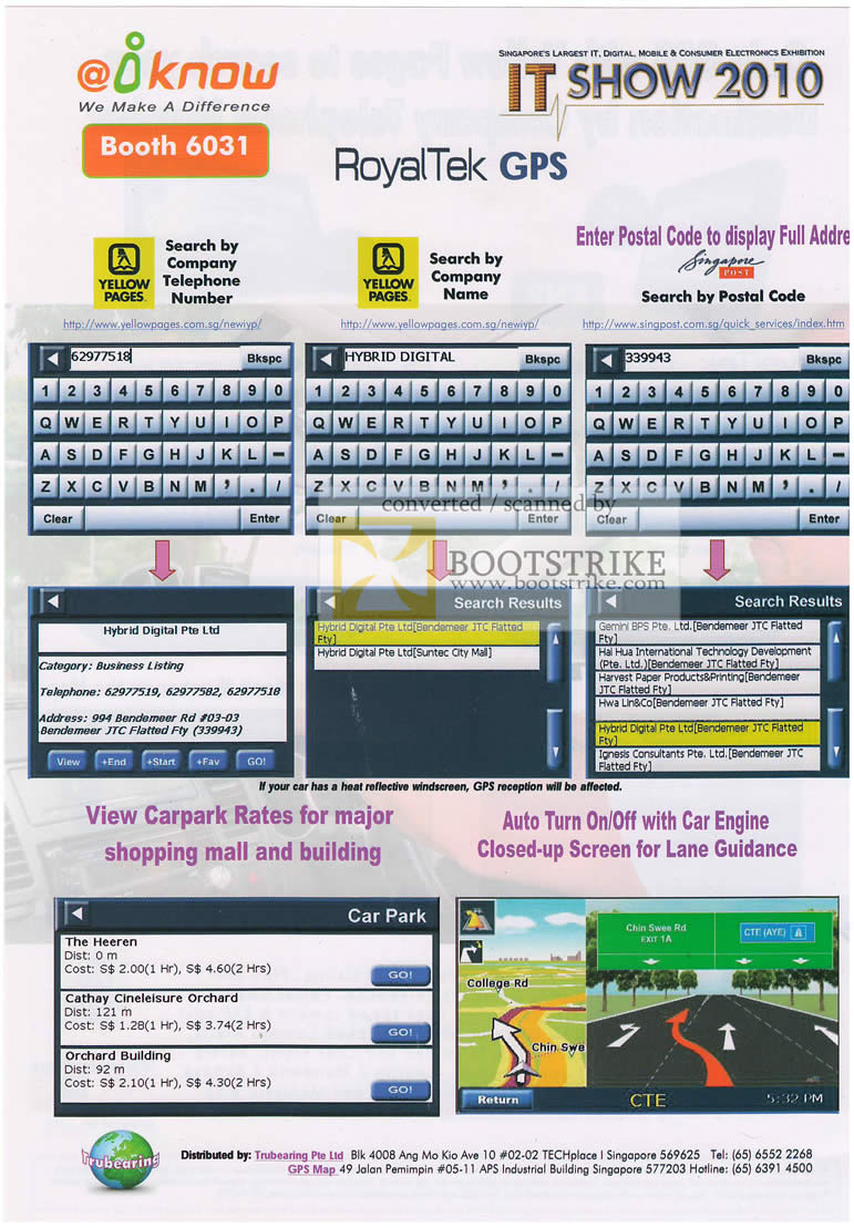 IT Show 2010 price list image brochure of IKnow RoyalTek GPS Navigation