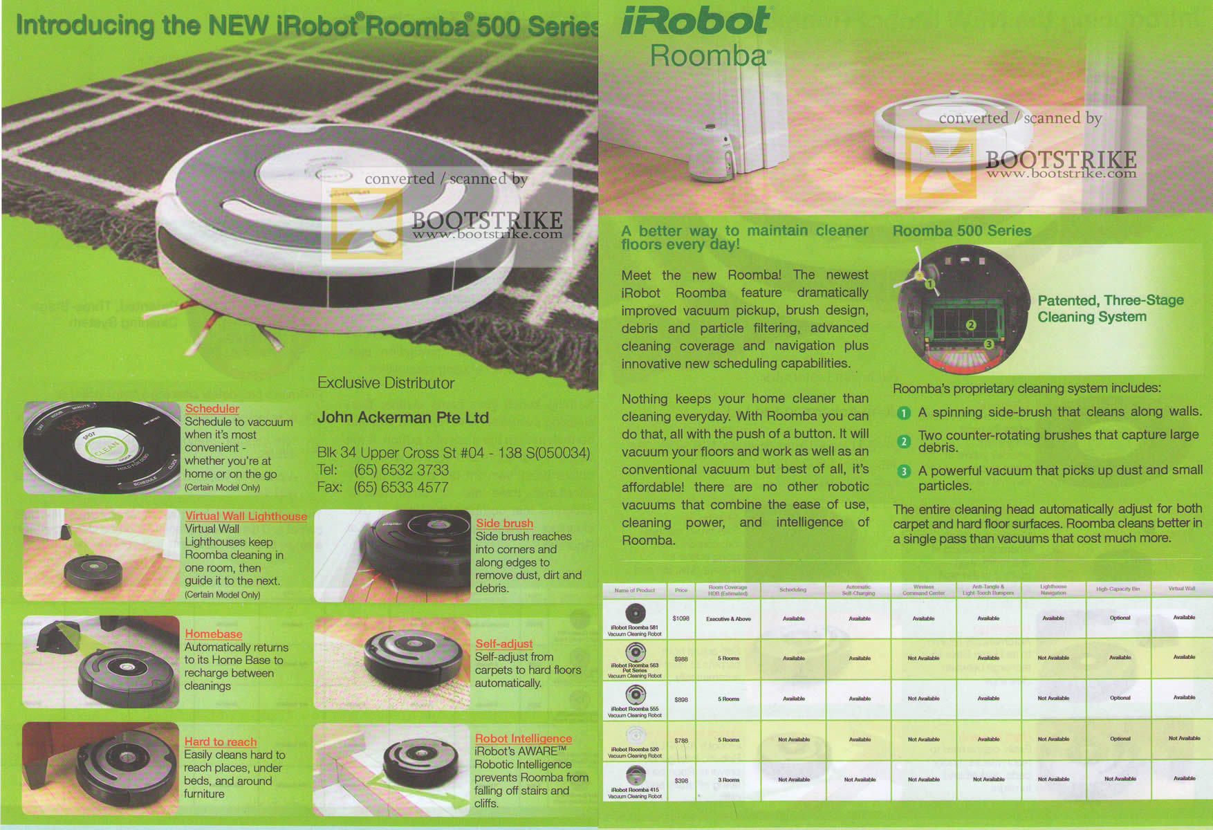 IT Show 2010 price list image brochure of IRobot Roomba 500 Series Robot
