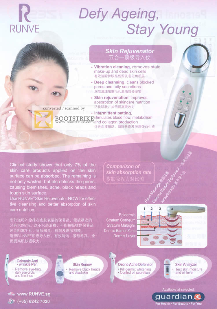 IT Show 2011 price list image brochure of Biovital Runve Skin Rejuvenator