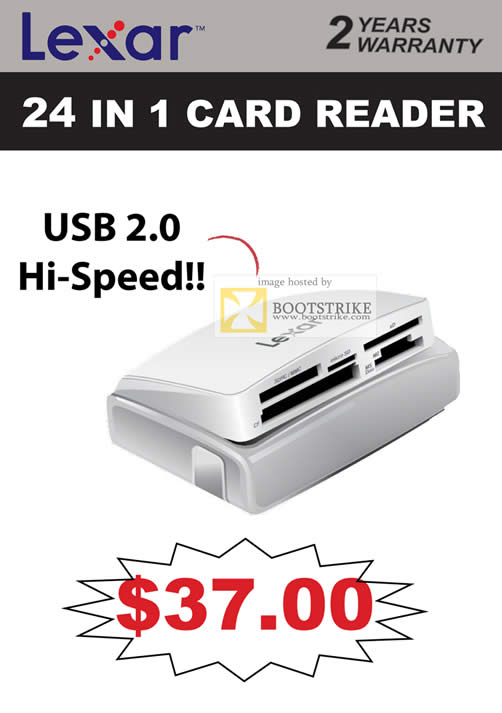IT Show 2011 price list image brochure of Convergent Lexar 24 In 1 Card Reader USB