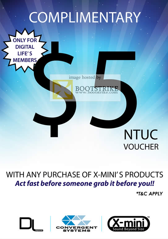 IT Show 2011 price list image brochure of Convergent X-Mini Five Dollar Voucher