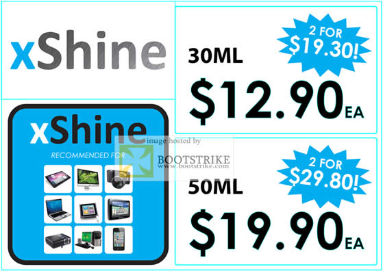 IT Show 2011 price list image brochure of Convergent XShine 30Ml 50ML