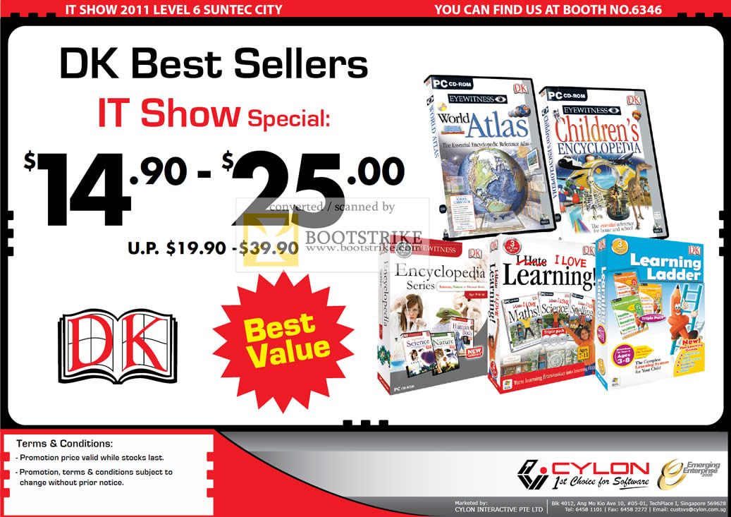 IT Show 2011 price list image brochure of Cylon Interactive Software DK World Atlas Encyclopedia Learning Ladder
