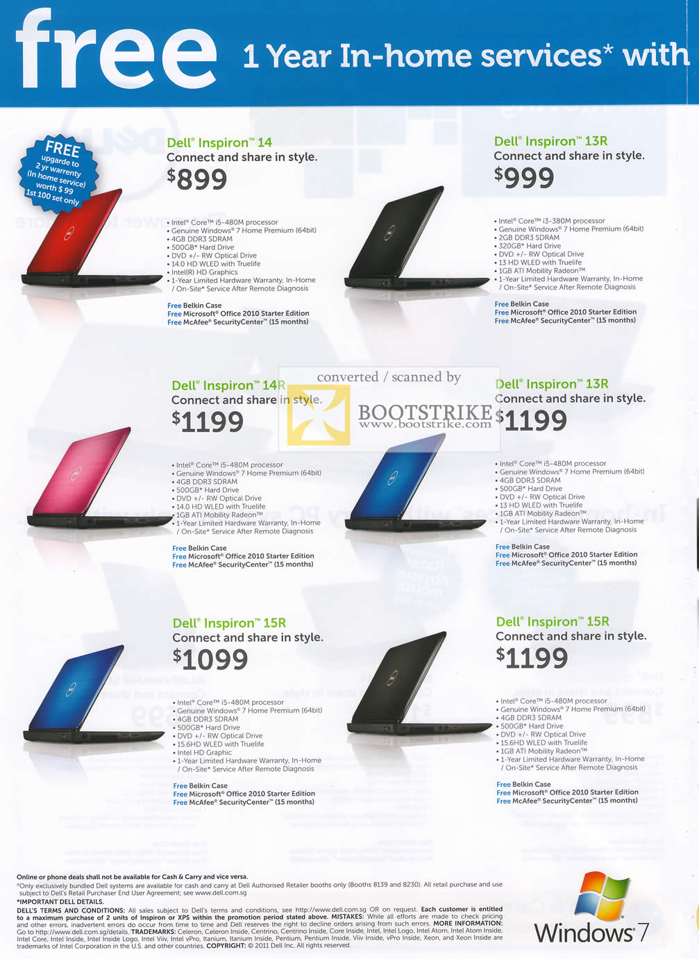 IT Show 2011 price list image brochure of Dell Notebooks Inspiron 14 Inspiron 13R 14R 15R