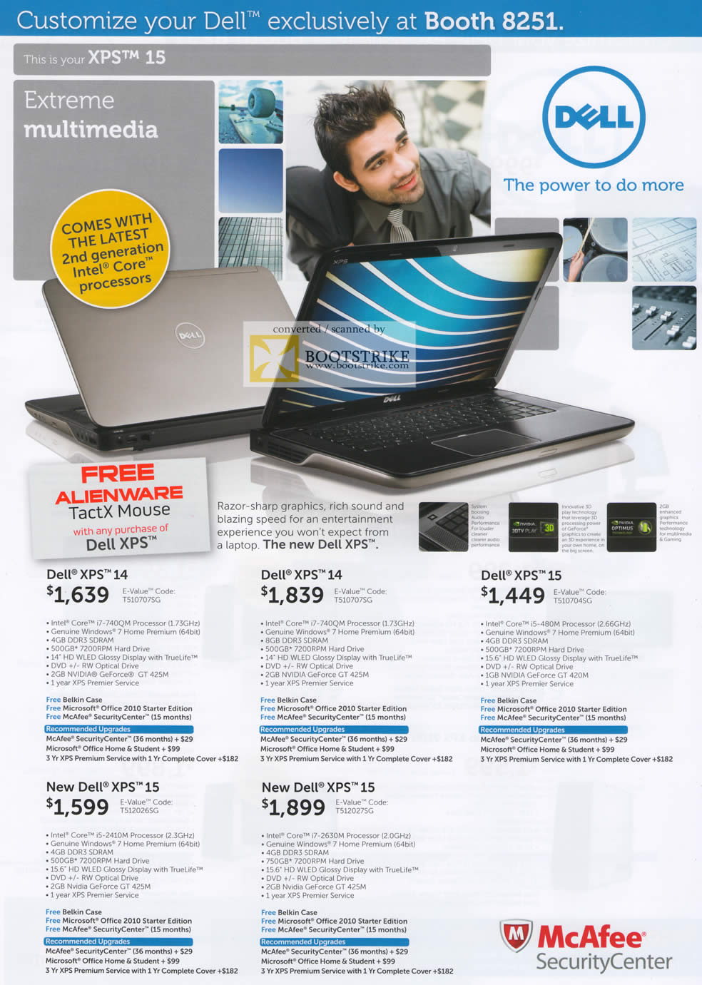 IT Show 2011 price list image brochure of Dell Notebooks XPS 14 15 New Dell XPS 15