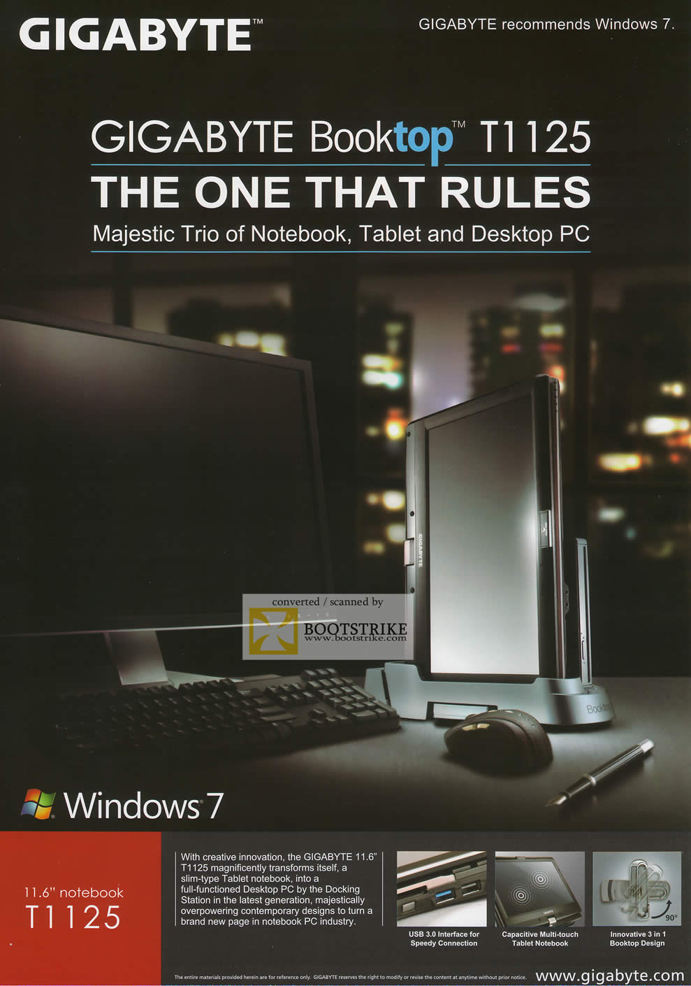 IT Show 2011 price list image brochure of Digital Asia Gigabyte Notebooks Booktop T1125