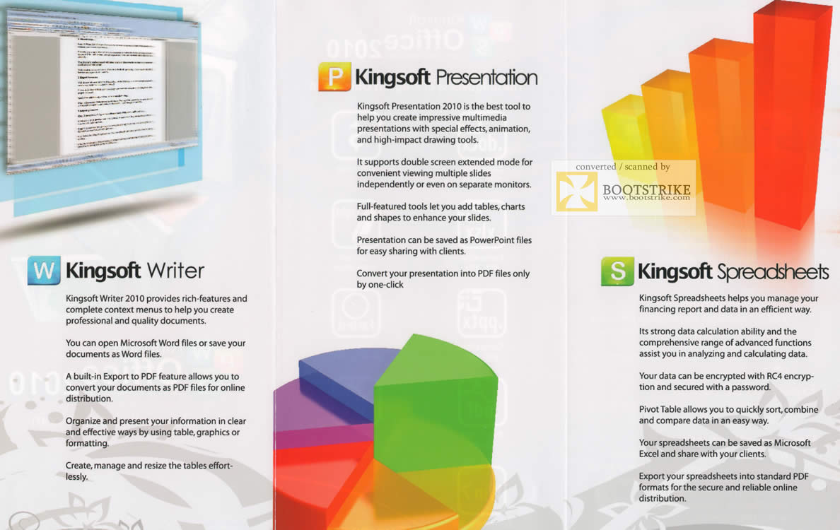 IT Show 2011 price list image brochure of Kingsoft Office 2010 Writer Presentation Spreadsheets