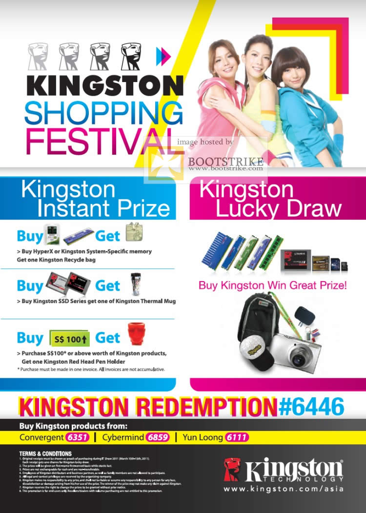 IT Show 2011 price list image brochure of Kingston Convergent Cybermind Yun Loong Shopping Festival Lucky Draw Instant Prize Redemption