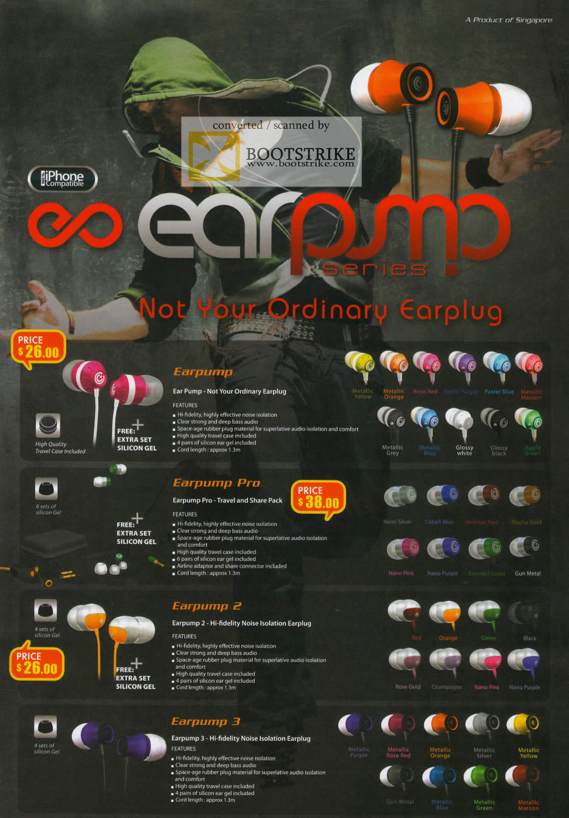 IT Show 2011 price list image brochure of Leapfrog Sonicgear Earpump Earphones Pro 2 3