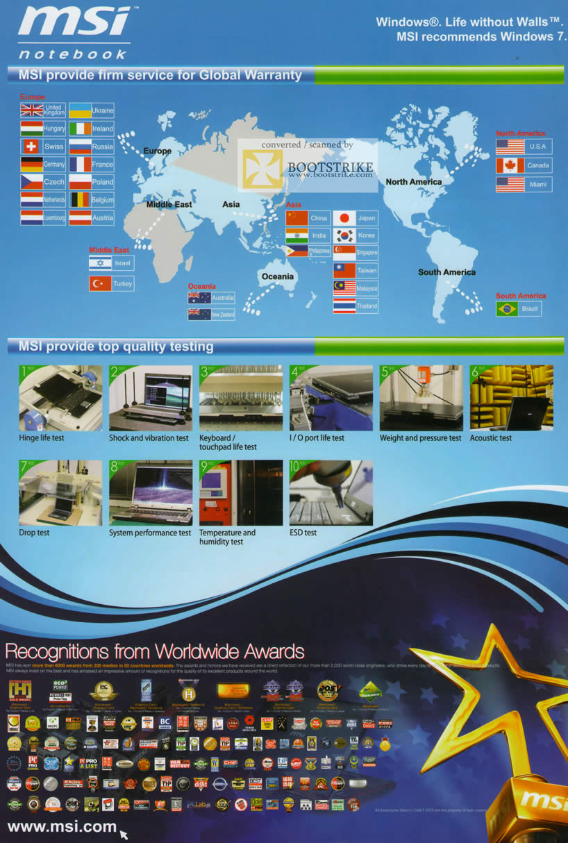 IT Show 2011 price list image brochure of Newstead MSI Notebooks Global Warranty Quality Testing Awards