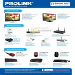 Fida Intl Prolink LCD TV Monitor PRO2216TW PRO1912W Wireless 3G GSM Camera Gigabit Router Optical Mouse Print Server Keyoard