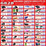 Worldwide Computer Accessories IPad IPhone Battery Cool Pad Mouse Card Reader Screen Guard Charger Bluetooth Headset