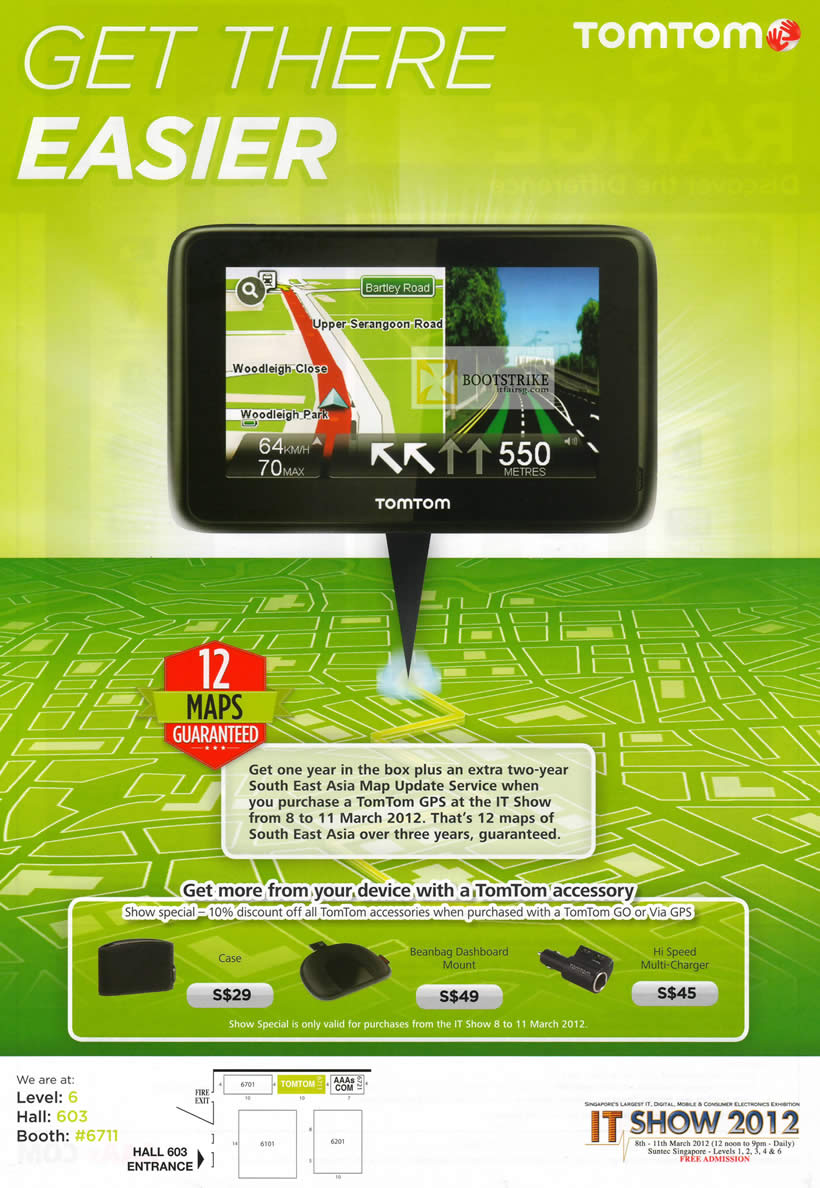 IT SHOW 2012 price list image brochure of AAAs Com TomTom GPS Accessories