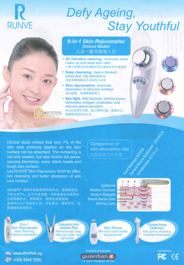 IT SHOW 2012 price list image brochure of Biovital Runve 8 In 1 Skin Rejuvenator Deluxe Model