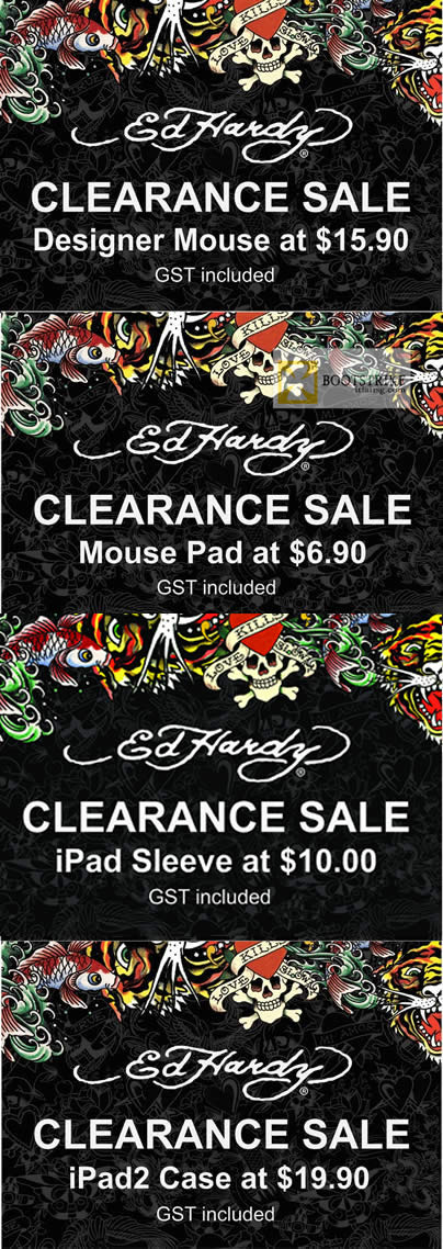 IT SHOW 2012 price list image brochure of Convergent Ed Hardy Mouse, Mouse Pad, IPad Sleeve, IPad2 Case