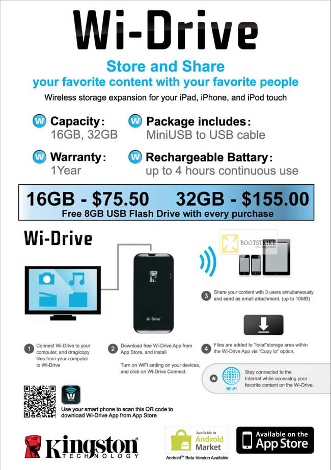 IT SHOW 2012 price list image brochure of Convergent Kingston Wi Drive Wireless Storage