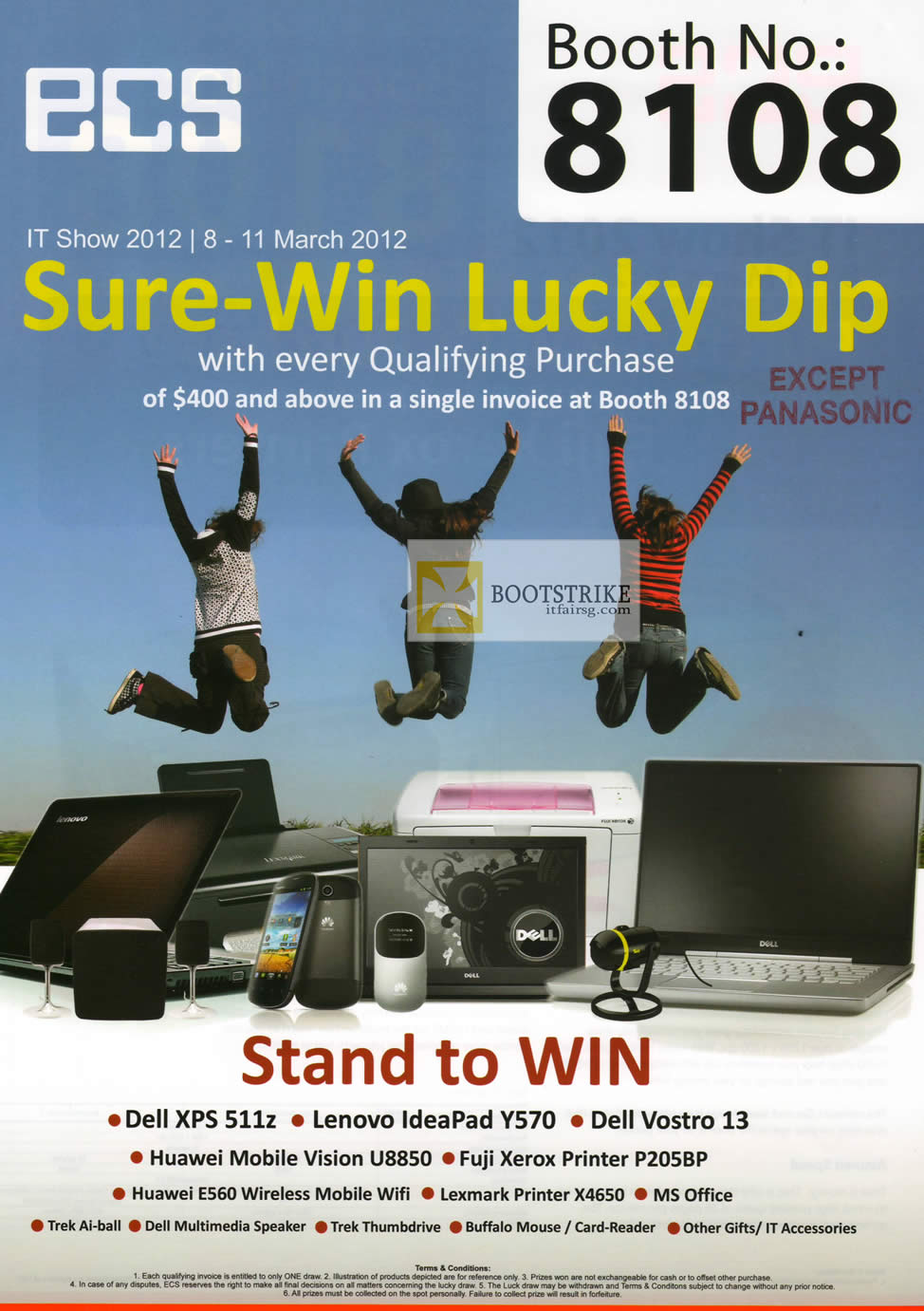 IT SHOW 2012 price list image brochure of Dell Lenovo Sure Win Lucky Dip