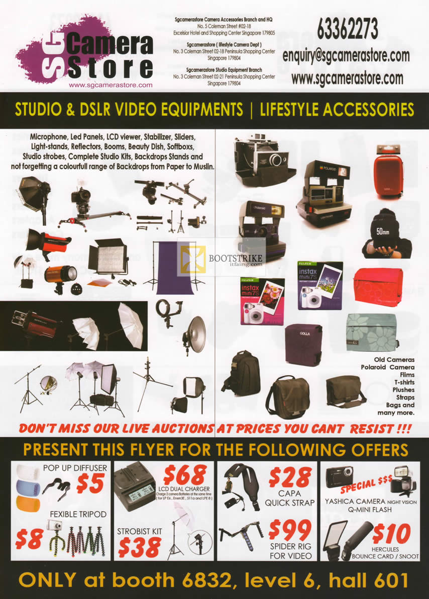 IT SHOW 2012 price list image brochure of Mpass Video Equipments, Studio, DSLR, Tripod, Strap, Hercules, Charger