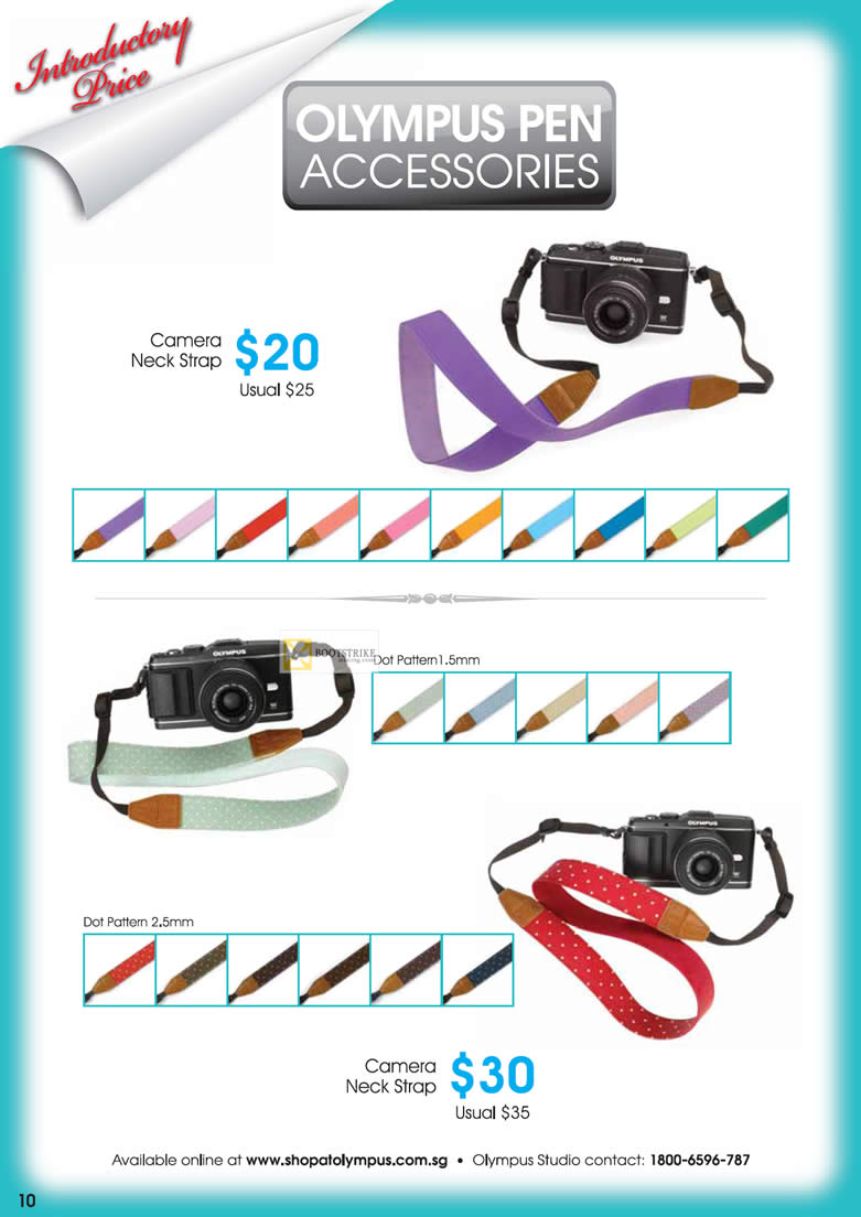 IT SHOW 2012 price list image brochure of Olympus Digital Camera Neck Straps