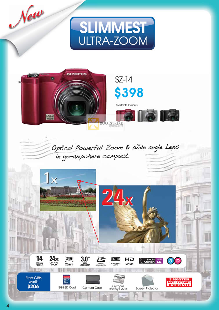 IT SHOW 2012 price list image brochure of Olympus Digital Camera SZ-14